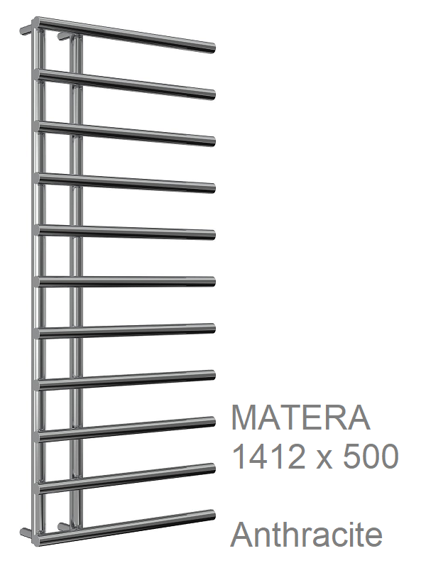 Matera Towel Rail 998 x 500, Chrome